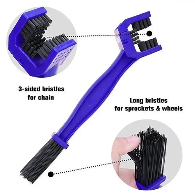 Chain Clean Brush for Motorbike/Bicycle [Blue/Red]