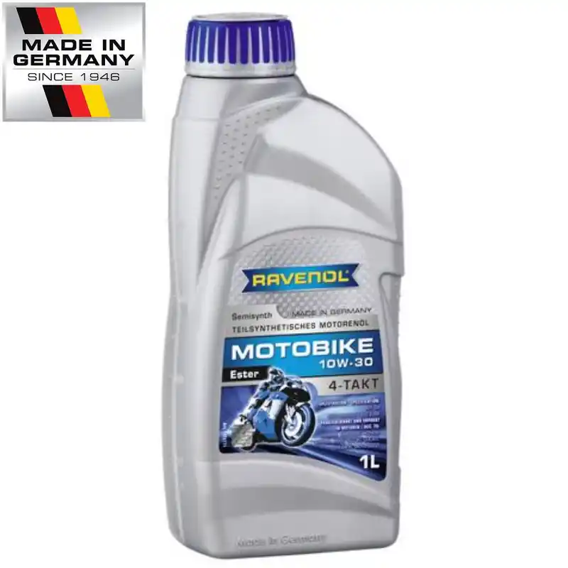 Ravenol 10W-30 Semi-Synthetic Engine Oil for Motorbike Made in Germany – 1 Litre