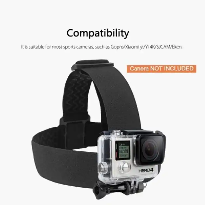 Head Mount or Head Strap Mount for GoPro Yi Sjcam action cameras