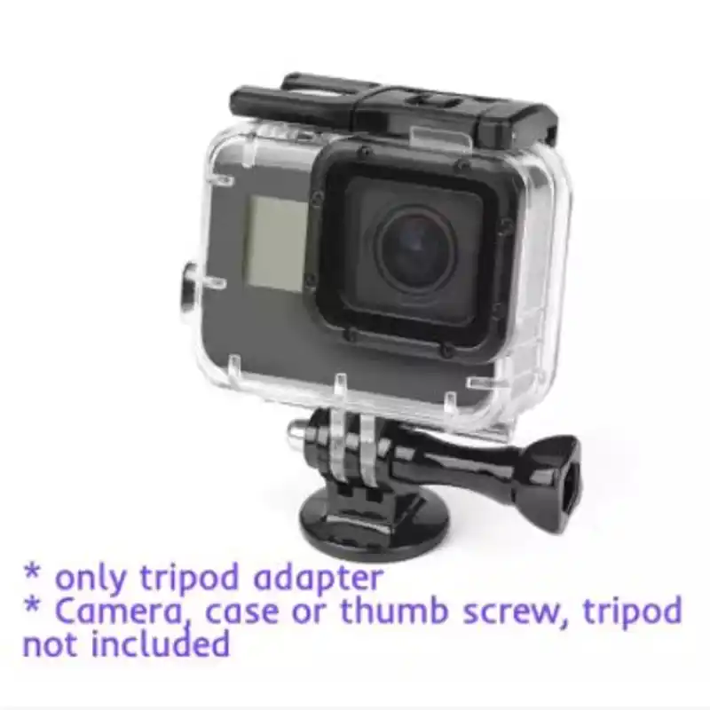 SHOOT Tripod Adapter Mount for Gopro Hero 6 5 7 8 9 Black Session MotoAuto Sjcam Sj4000 with 1/4 Inch Hole for Xiaomi Yi 4K Camera Accessory