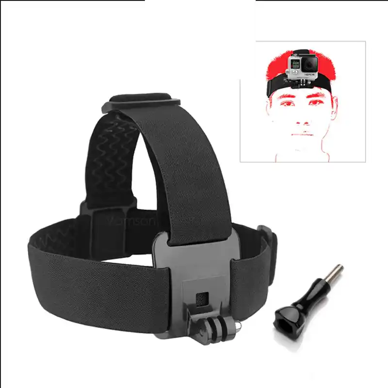 Head Mount or Head Strap Mount for GoPro Yi Sjcam action cameras