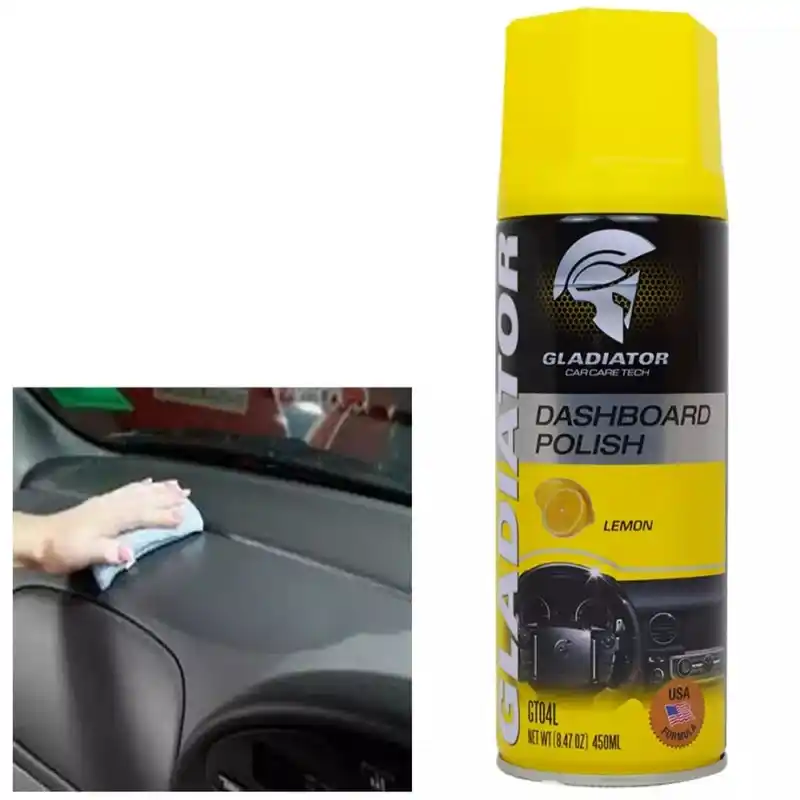 Gladiator Dashboard Polish Lemon- 450 ml, Car Motorbike Leather Polish 1Pcs