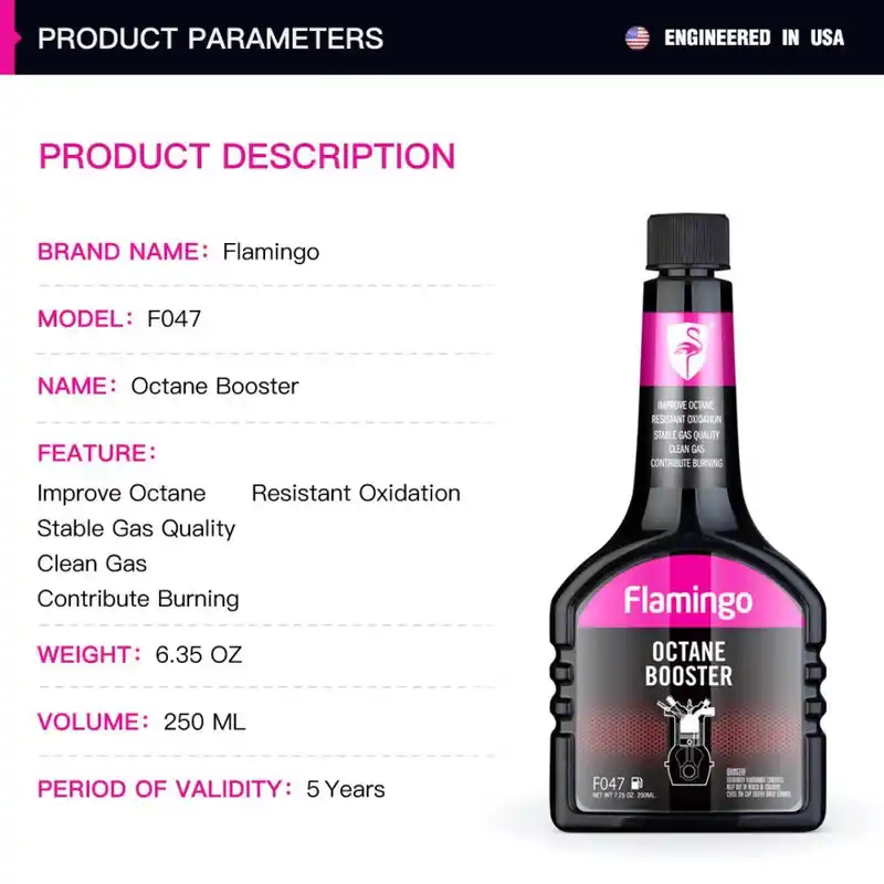 Flamingo Octane Booster for Motorbike/Car - 250ml (F047)