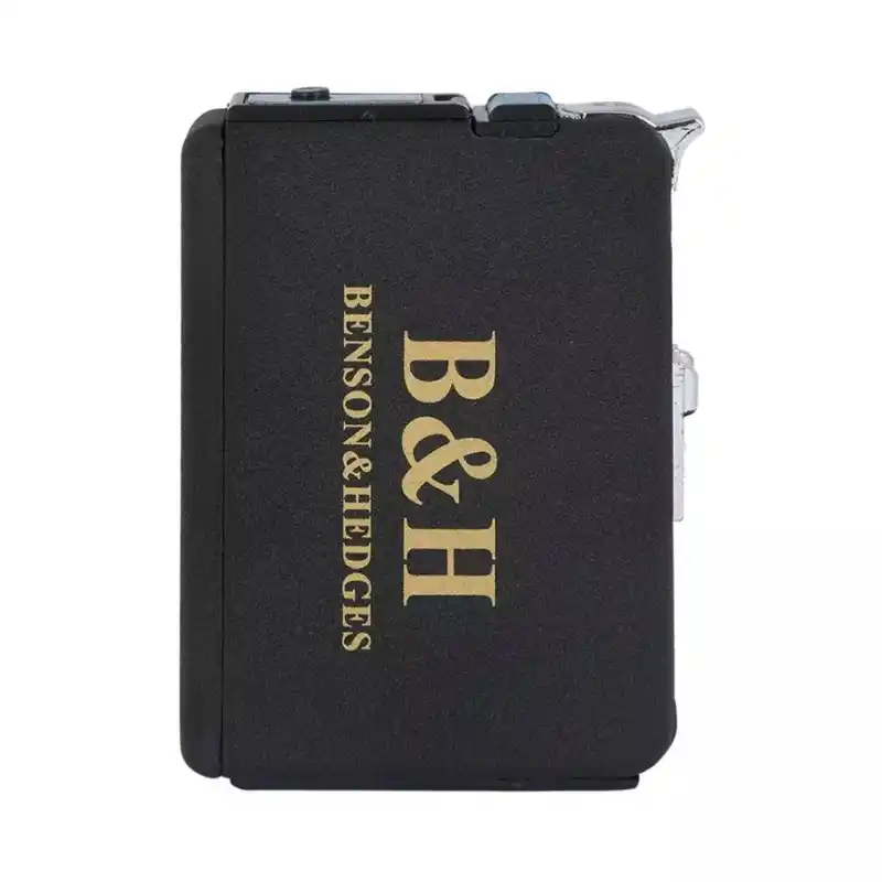 Gas Lighter Inside Cigarette Box Case Cigarette Holder Automatic Storage Box