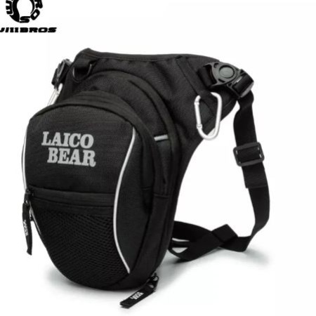 Motorcycle Drop Leg Bags Hip Waist Pouch Waterproof Outdoor Casual Crossbody Bag Pack Motorbike Bicycle Mens Black