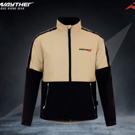 Wayther WINTER PREMIUM STYLING JACKET Specially for Motorcycle Biker Or Rider- Golden
